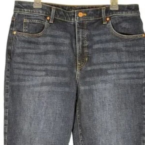 Talbots Straight Leg Jeans Dark Wash Size 12 New - Picture 4 of 10